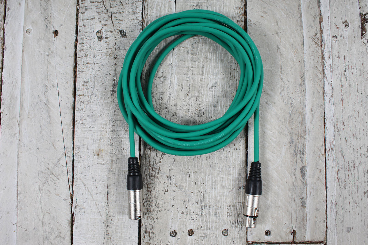 Stagg SMC6 CGR  20 Foot Microphone Cable Green