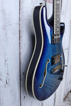 Load image into Gallery viewer, PRS SE Hollowbody II Electric Guitar Faded Blue Burst with Hardshell Case