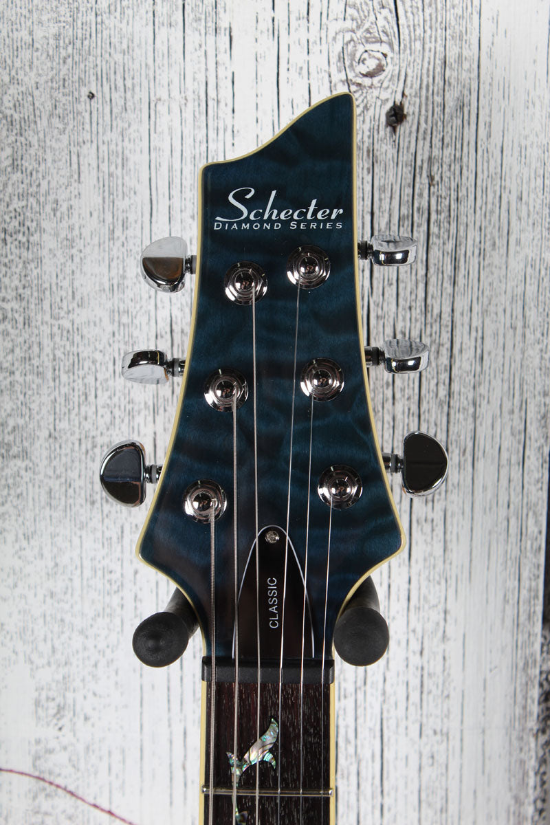 Schecter 2009 C-1 Classic Electric Guitar See-Thru Blue with Hardshell Case