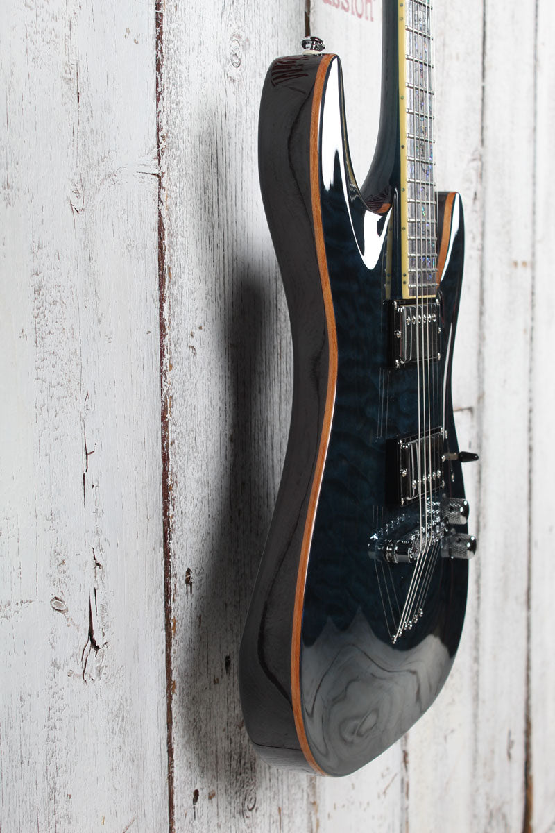 Schecter 2009 C-1 Classic Electric Guitar See-Thru Blue with Hardshell Case
