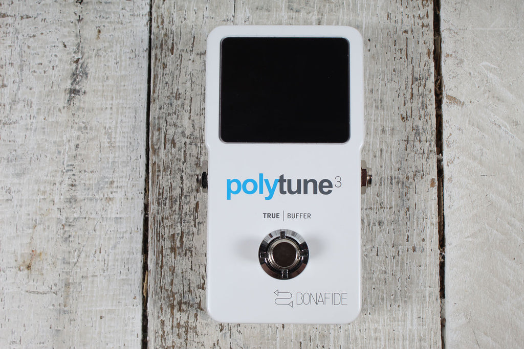 TC Electronic Polytune 3 Electric Guitar Polyphonic LED Tuner Pedal with Buffer