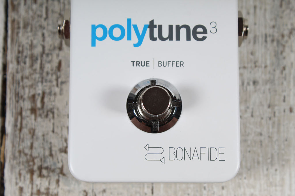 TC Electronic Polytune 3 Electric Guitar Polyphonic LED Tuner Pedal with Buffer