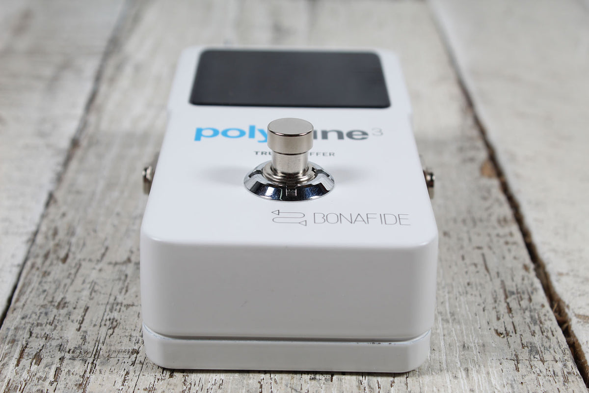 TC Electronic Polytune 3 Electric Guitar Polyphonic LED Tuner Pedal with Buffer