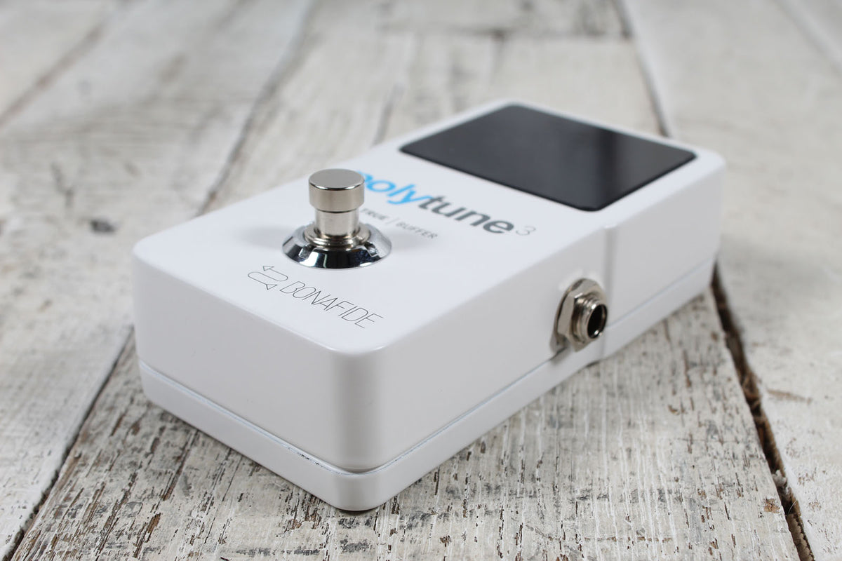 TC Electronic Polytune 3 Electric Guitar Polyphonic LED Tuner Pedal with Buffer