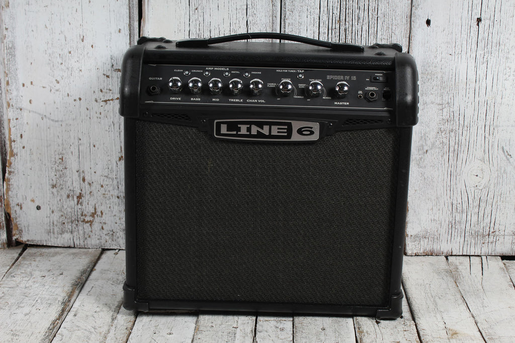 Line 6 Spider IV 15 Modeling 15 Watt 1 x 8 Guitar Combo Amp Amplifier