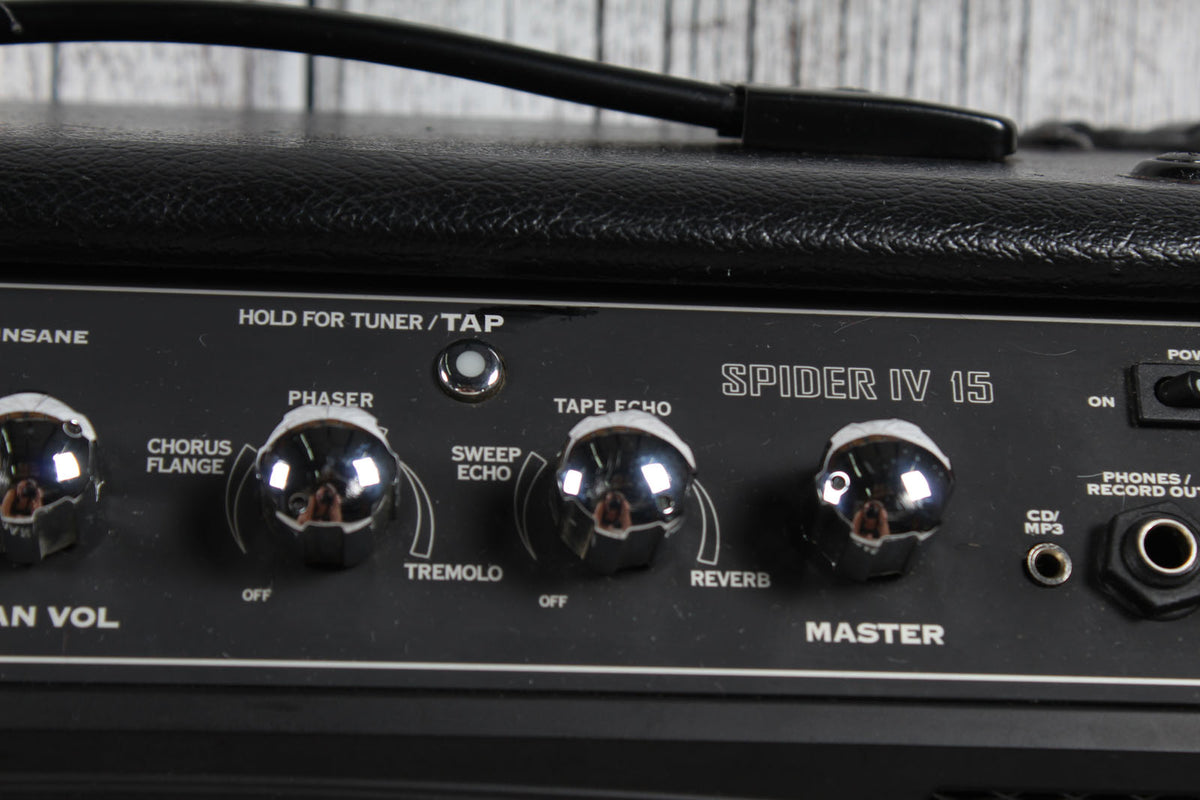 Line 6 Spider IV 15 Modeling 15 Watt 1 x 8 Guitar Combo Amp Amplifier