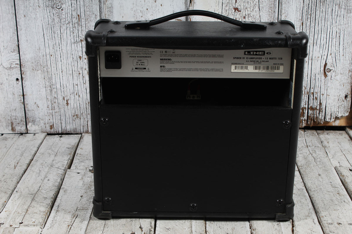 Line 6 Spider IV 15 Modeling 15 Watt 1 x 8 Guitar Combo Amp Amplifier