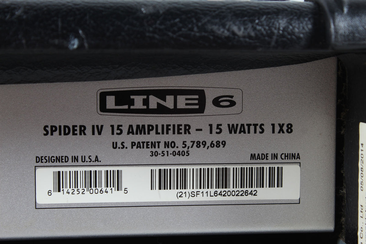 Line 6 Spider IV 15 Modeling 15 Watt 1 x 8 Guitar Combo Amp Amplifier