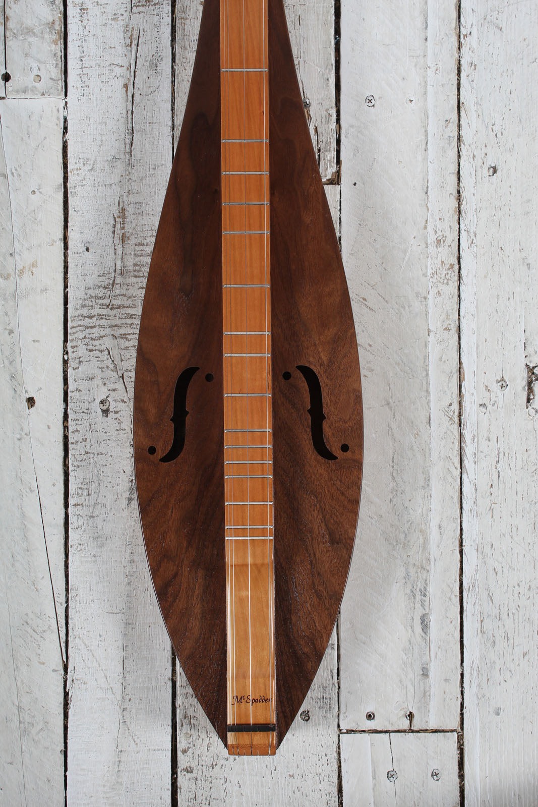 McSpadden Standard Dulcimer 4 String Flathead Teardrop Dulcimer with Gig Bag