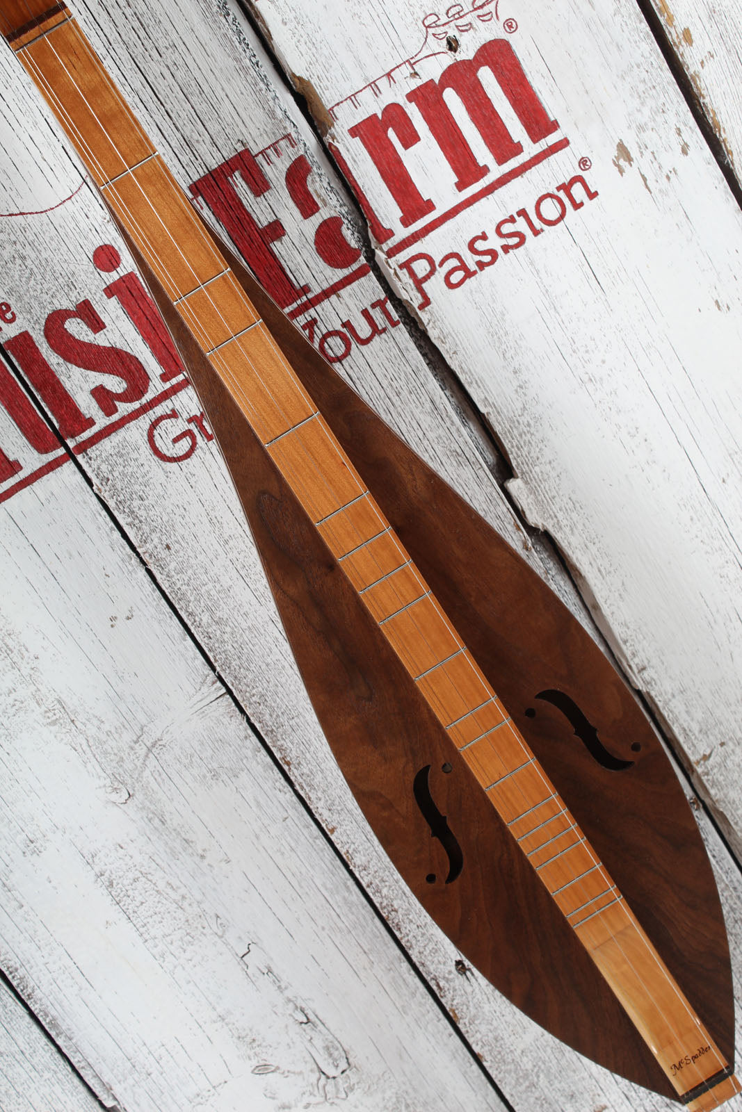McSpadden Standard Dulcimer 4 String Flathead Teardrop Dulcimer with Gig Bag