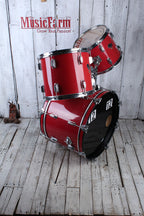 CB Percussion MX Series 4 Piece Drum Shell Kit with Double Kick Drum Pedal