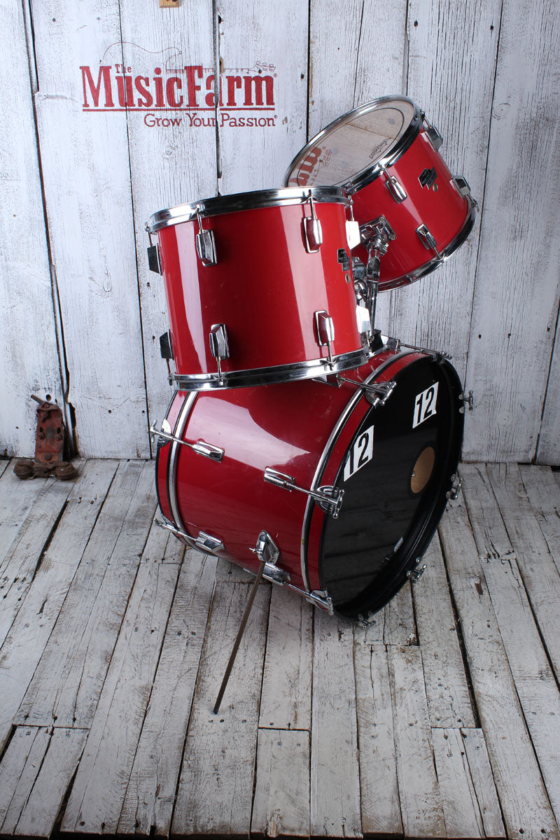 CB Percussion MX Series 4 Piece Drum Shell Kit with Double Kick Drum Pedal