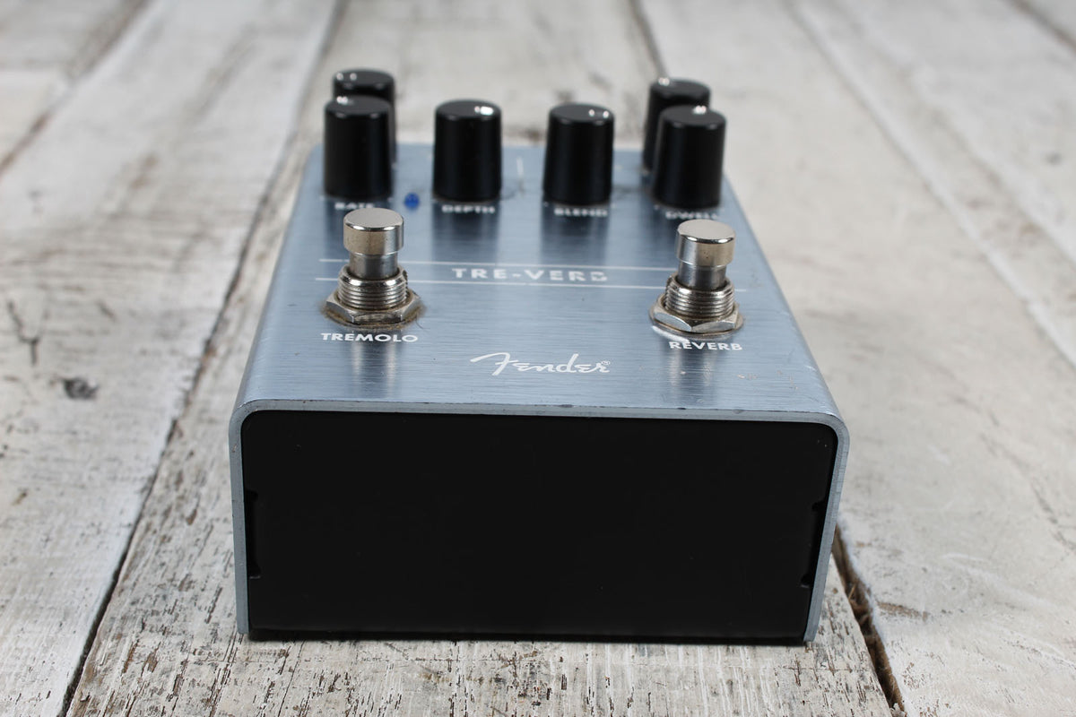 Fender Tre-Verb Digital Reverb / Tremolo Pedal Electric Guitar Effects Pedal