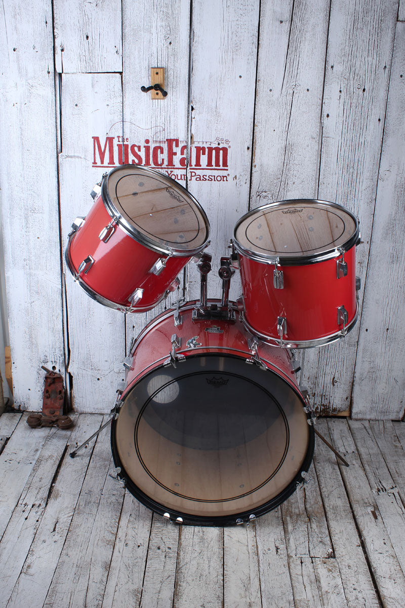 CB Percussion MX Series 4 Piece Drum Shell Kit with Double Kick Drum Pedal