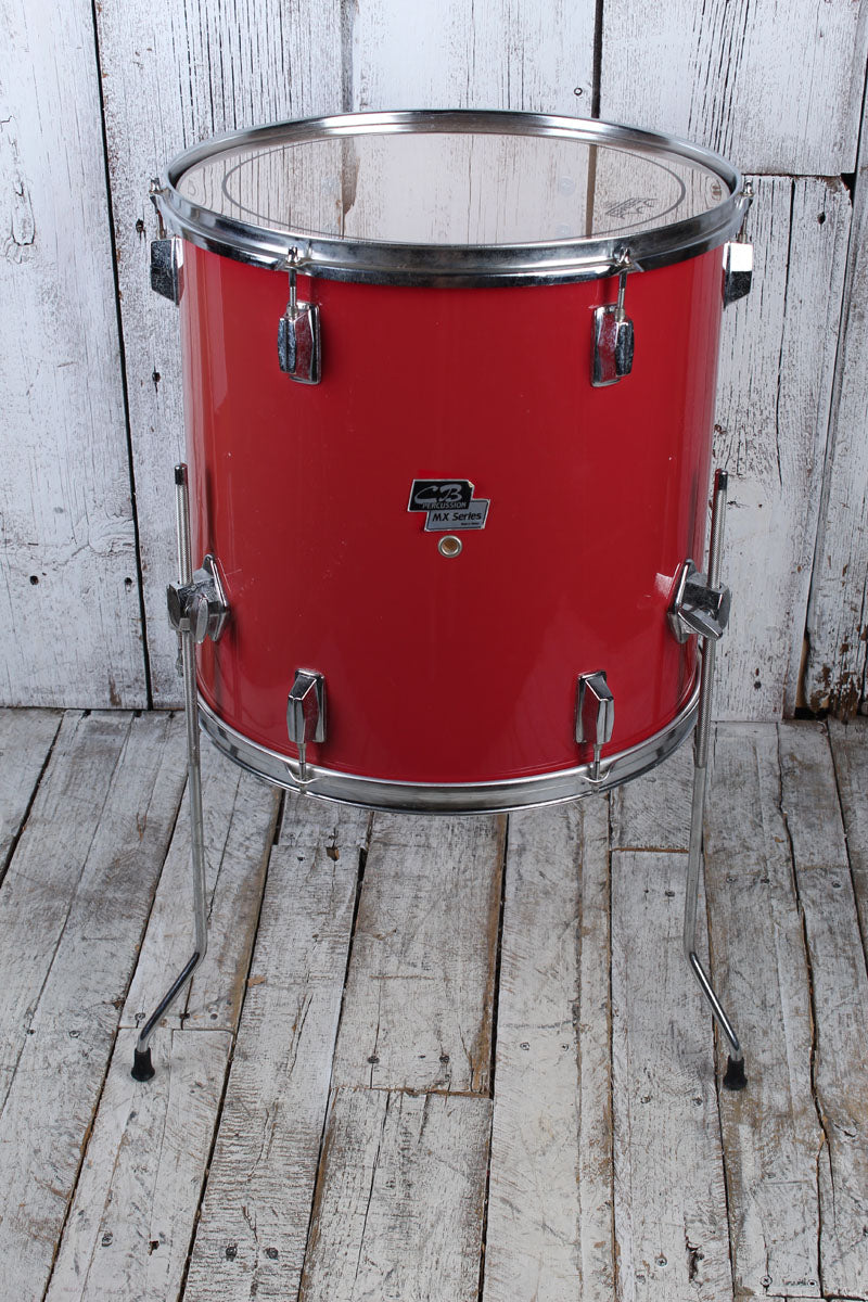 CB Percussion MX Series 4 Piece Drum Shell Kit with Double Kick Drum Pedal