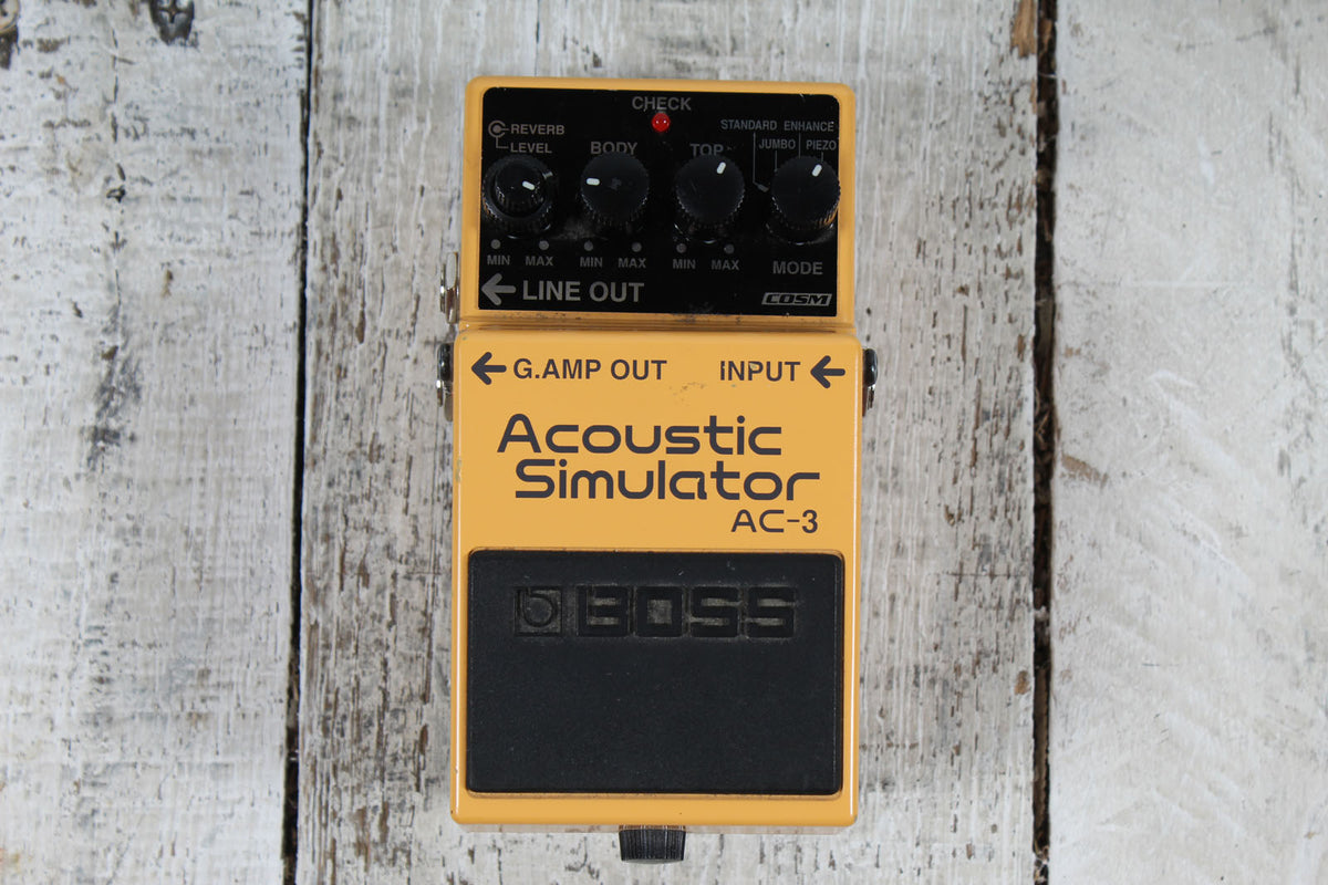 Boss AC-3 Acoustic Simulator Effect Pedal Electric Guitar Modeling Effects Pedal Main image