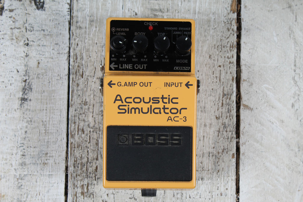Boss AC-3 Acoustic Simulator Effect Pedal Electric Guitar Modeling Effects Pedal