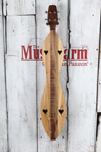 McSpadden 4 String Flathead Hourglass Spalted Sycamore Dulcimer with Gig Bag