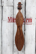 McSpadden 4 String Flathead Hourglass Spalted Sycamore Dulcimer with Gig Bag