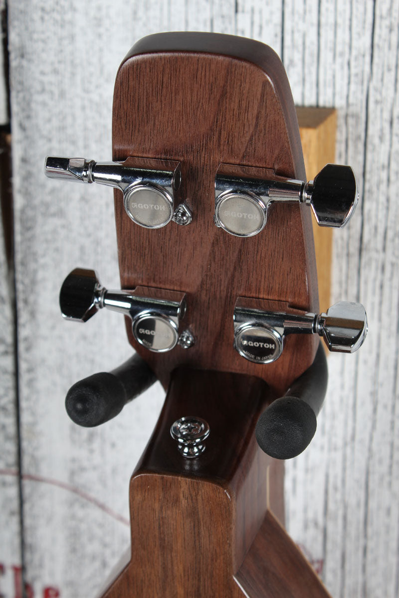McSpadden 4 String Flathead Hourglass Spalted Sycamore Dulcimer with Gig Bag