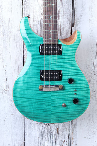 PRS SE Paul's Guitar Electric Guitar Flame Maple Top Turquoise Finish w Gig Bag