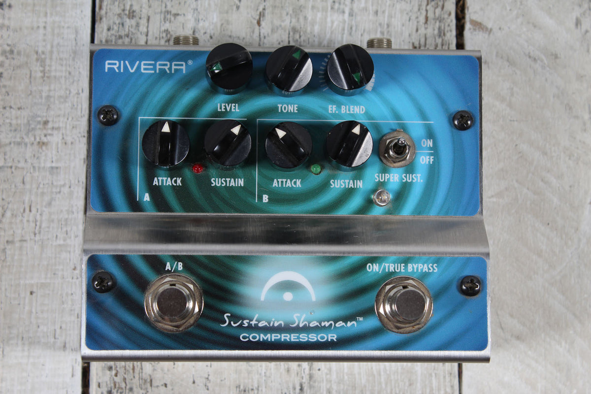 Rivera Sustain Shaman Dual Channel Compressor Electric Guitar Effects Pedal