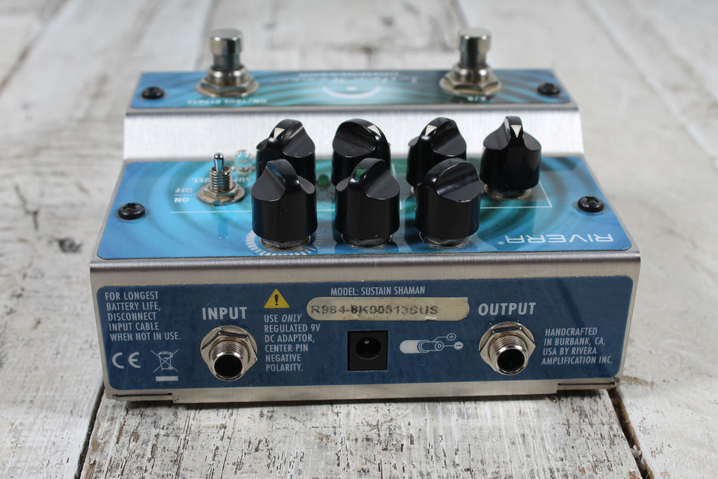 Rivera Sustain Shaman Dual Channel Compressor Electric Guitar Effects Pedal