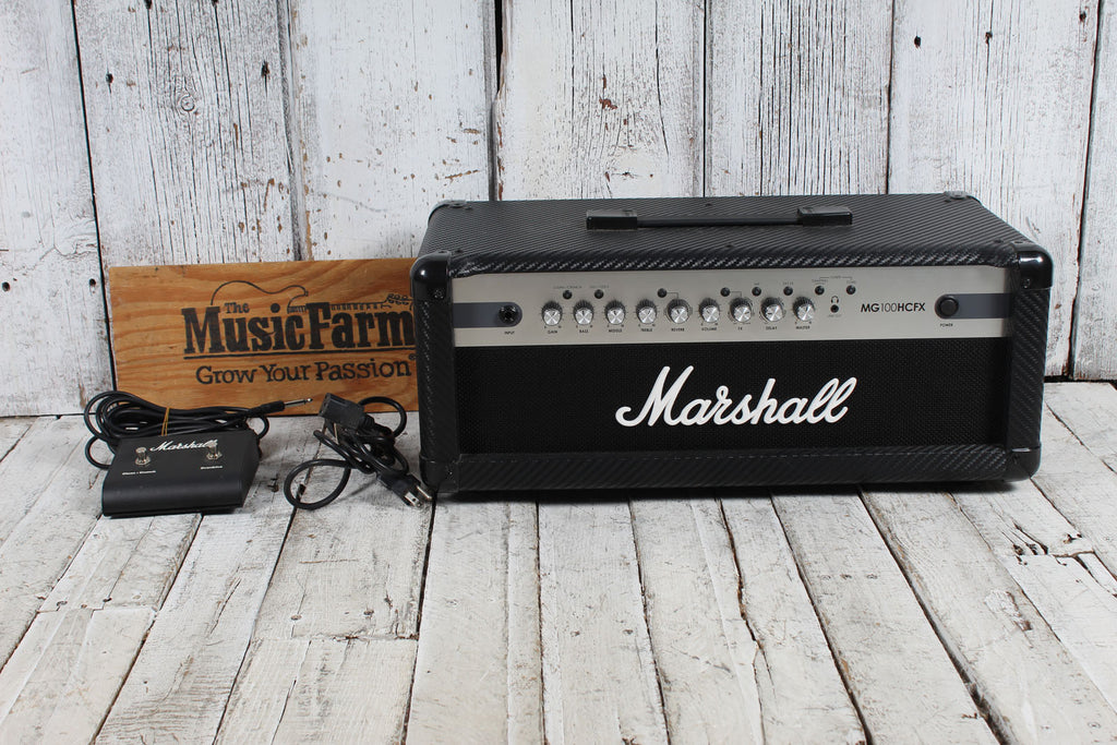Marshall MG100HCFX Electric Guitar Amplifier Head 100 Watt Amp with Footswitch