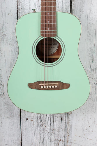 Fender California Standard Redondo Mini Acoustic Guitar Surf Green with Gig Bag