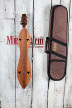McSpadden Standard Dulcimer 4 String Flathead Hourglass Dulcimer with Gig Bag