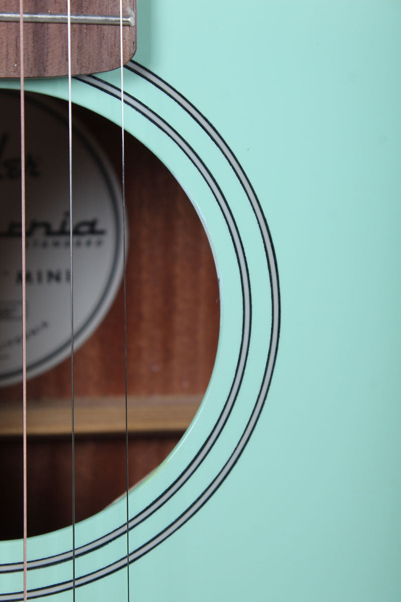 Fender California Standard Redondo Mini Acoustic Guitar Surf Green with Gig Bag