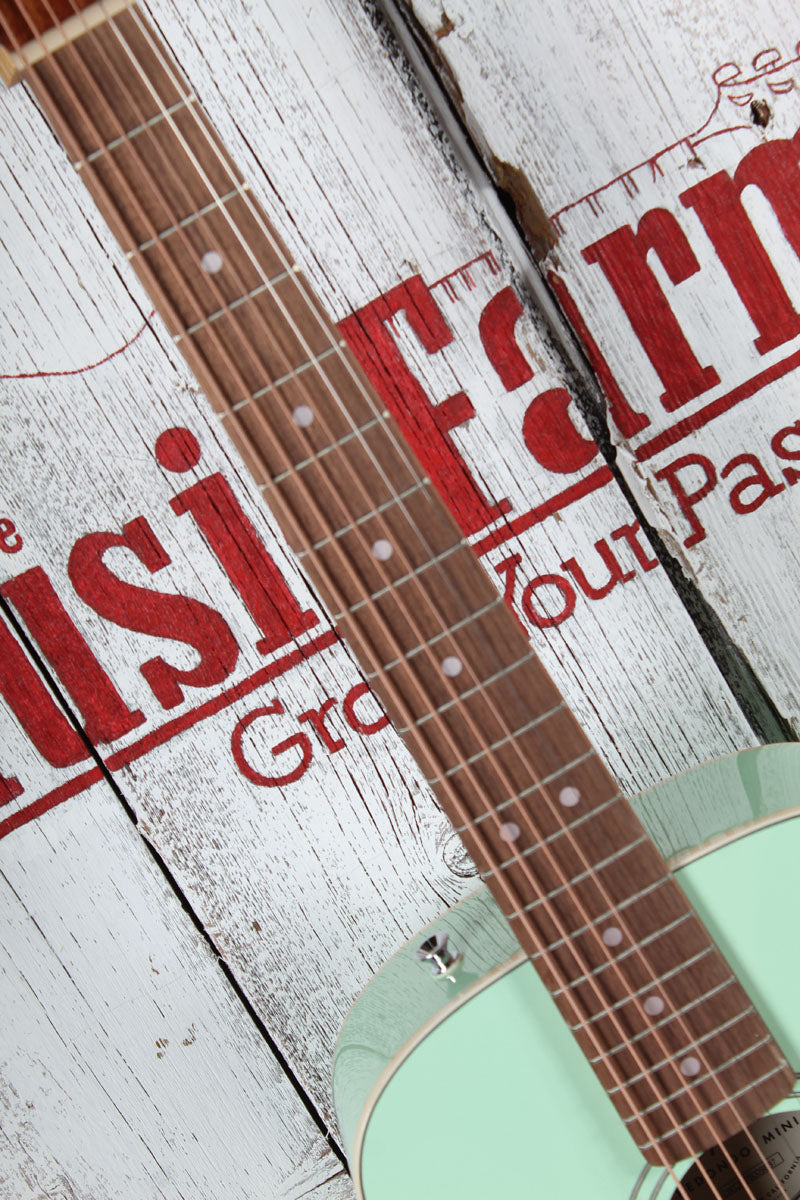 Fender California Standard Redondo Mini Acoustic Guitar Surf Green with Gig Bag