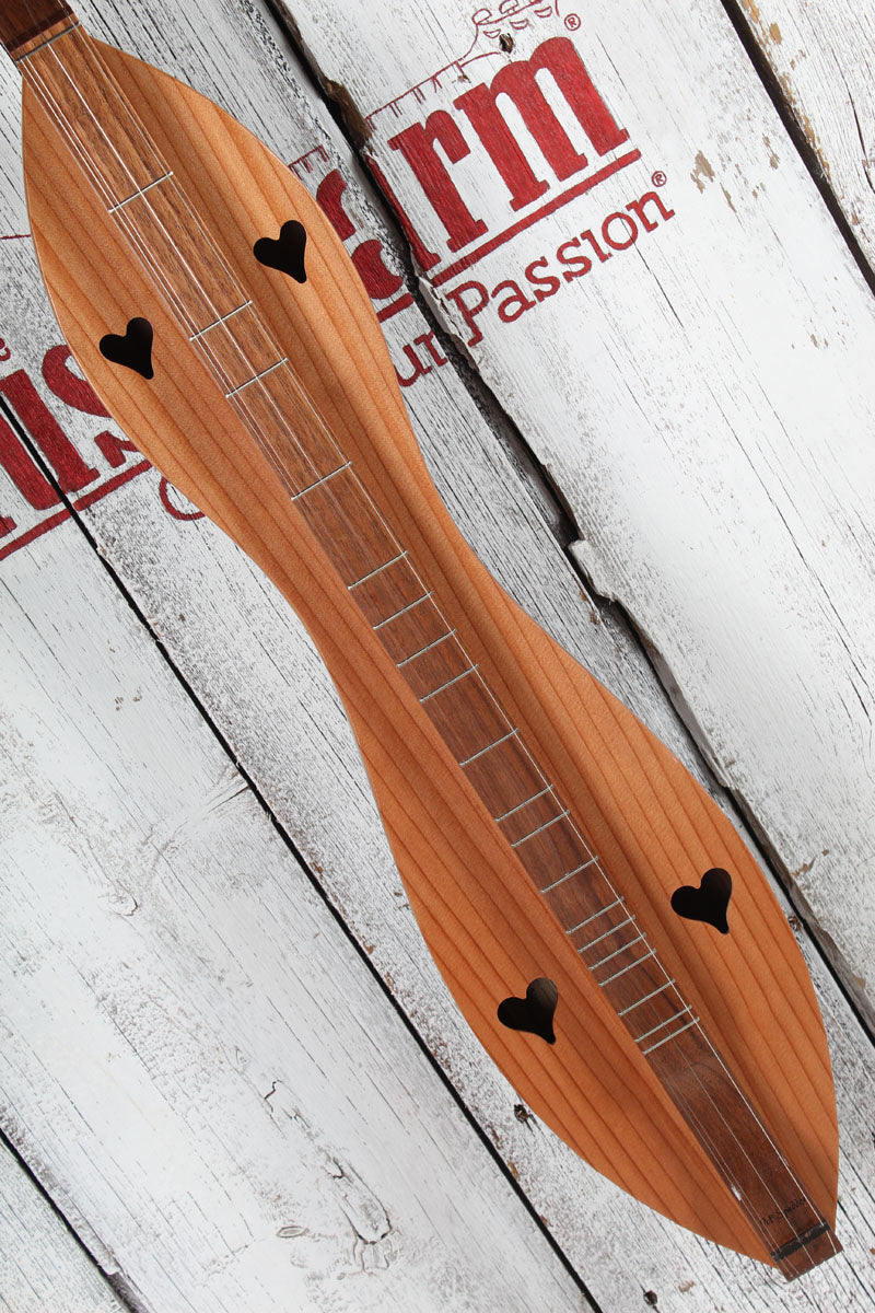 McSpadden Standard Dulcimer 4 String Flathead Hourglass Dulcimer with Gig Bag