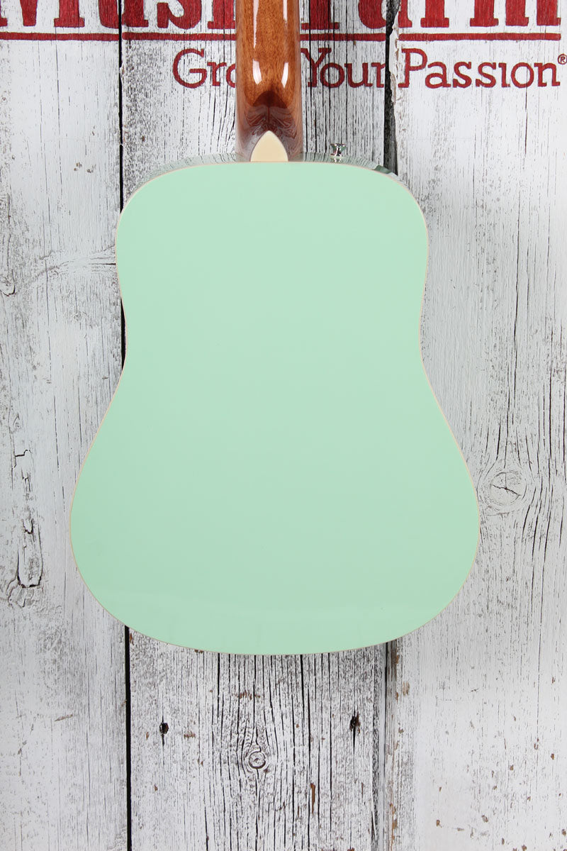 Fender California Standard Redondo Mini Acoustic Guitar Surf Green with Gig Bag