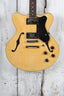 Giannini GSH-202 Double Cutaway Arch Top Semi Hollow Body Electric Guitar