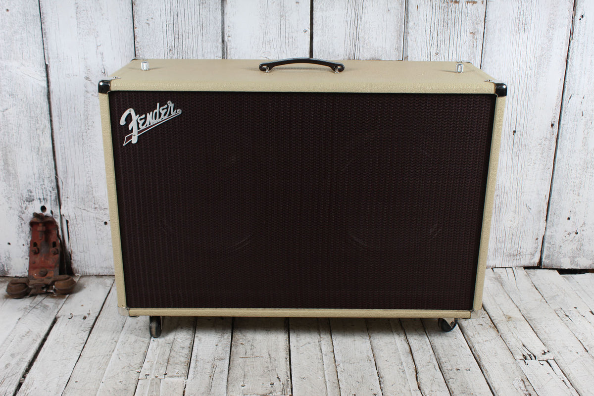 Fender Super-Sonic 60 212 Electric Guitar Speaker Cabinet Blonde with Cover
