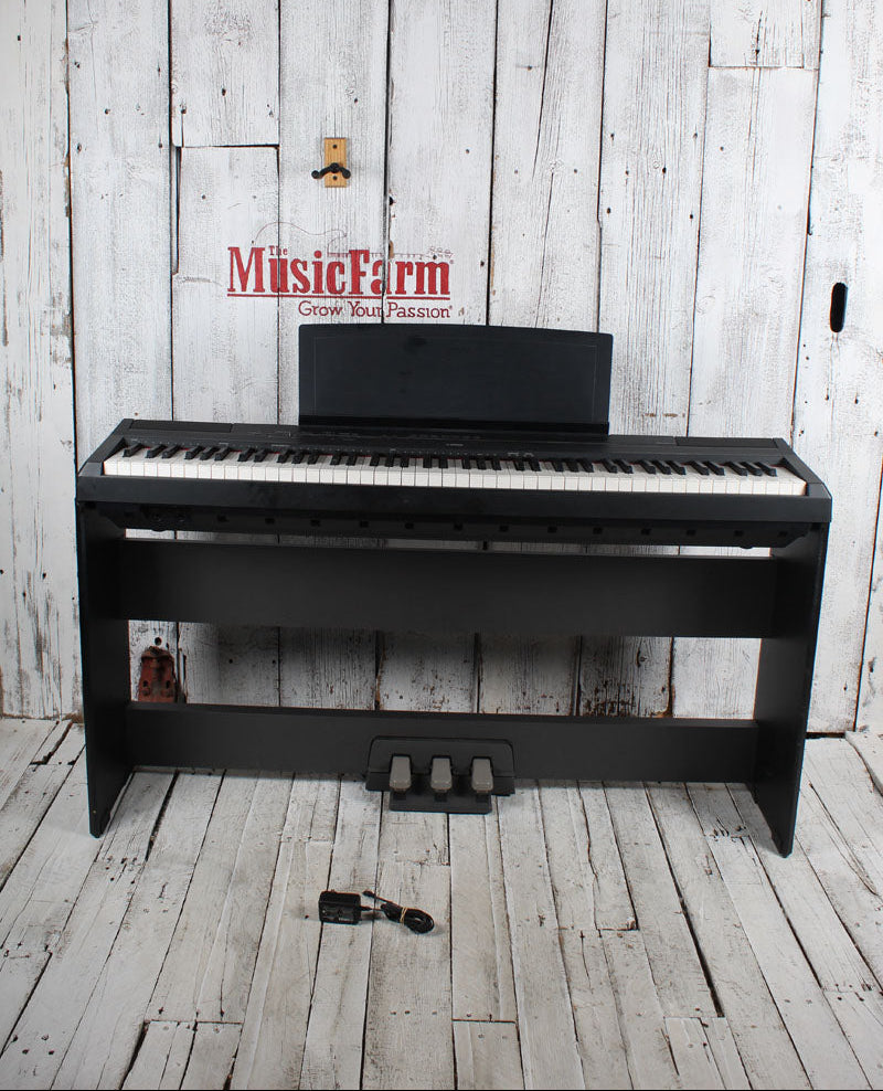 Yamaha P115B 88 Weighted Key Digital Piano with Stand and Power Supply