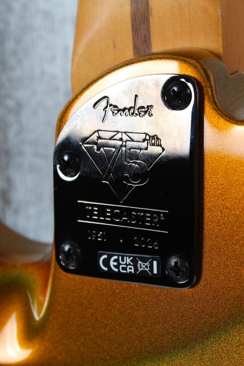 Fender 75th Anniversary American Ultra II Telecaster Electric Guitar with Case