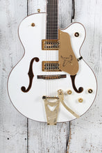 Load image into Gallery viewer, Gretsch Synchromatic Falcon Hollow Body Electric Guitar Snowcrest White w Case
