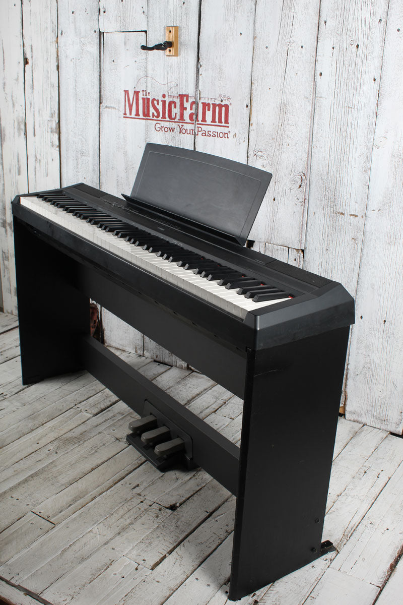 Yamaha P115B 88 Weighted Key Digital Piano with Stand and Power Supply