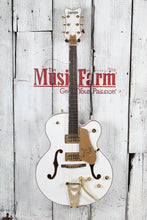 Load image into Gallery viewer, Gretsch Synchromatic Falcon Hollow Body Electric Guitar Snowcrest White w Case