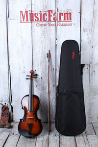 Stagg VN4/4-SB Violin 4/4 Solid Maple Violin Sunburst Finish with Soft Case