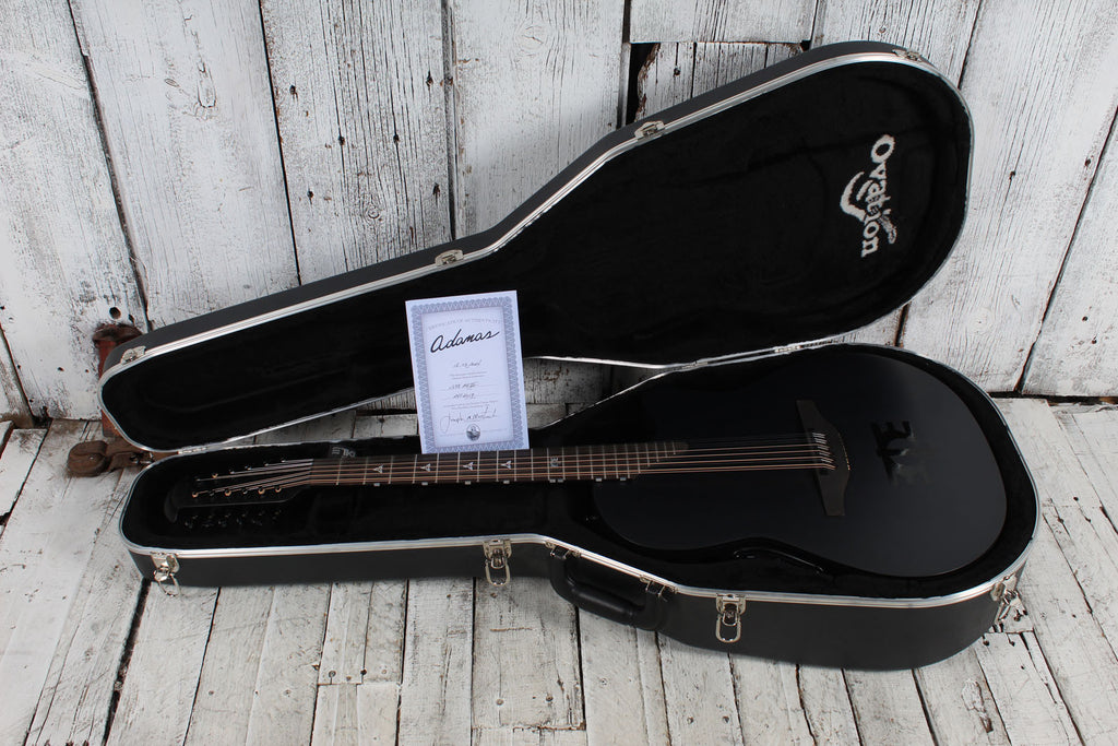 Ovation Adamas 1598-MEIII Melissa Etheridge Signature Mid Cutaway 12 String Acoustic Electric Guitar with Case