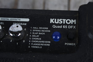 Kustom Quad 65 DFX Electric Guitar Amplifier 65 Watt 1 x 12 Combo Amp