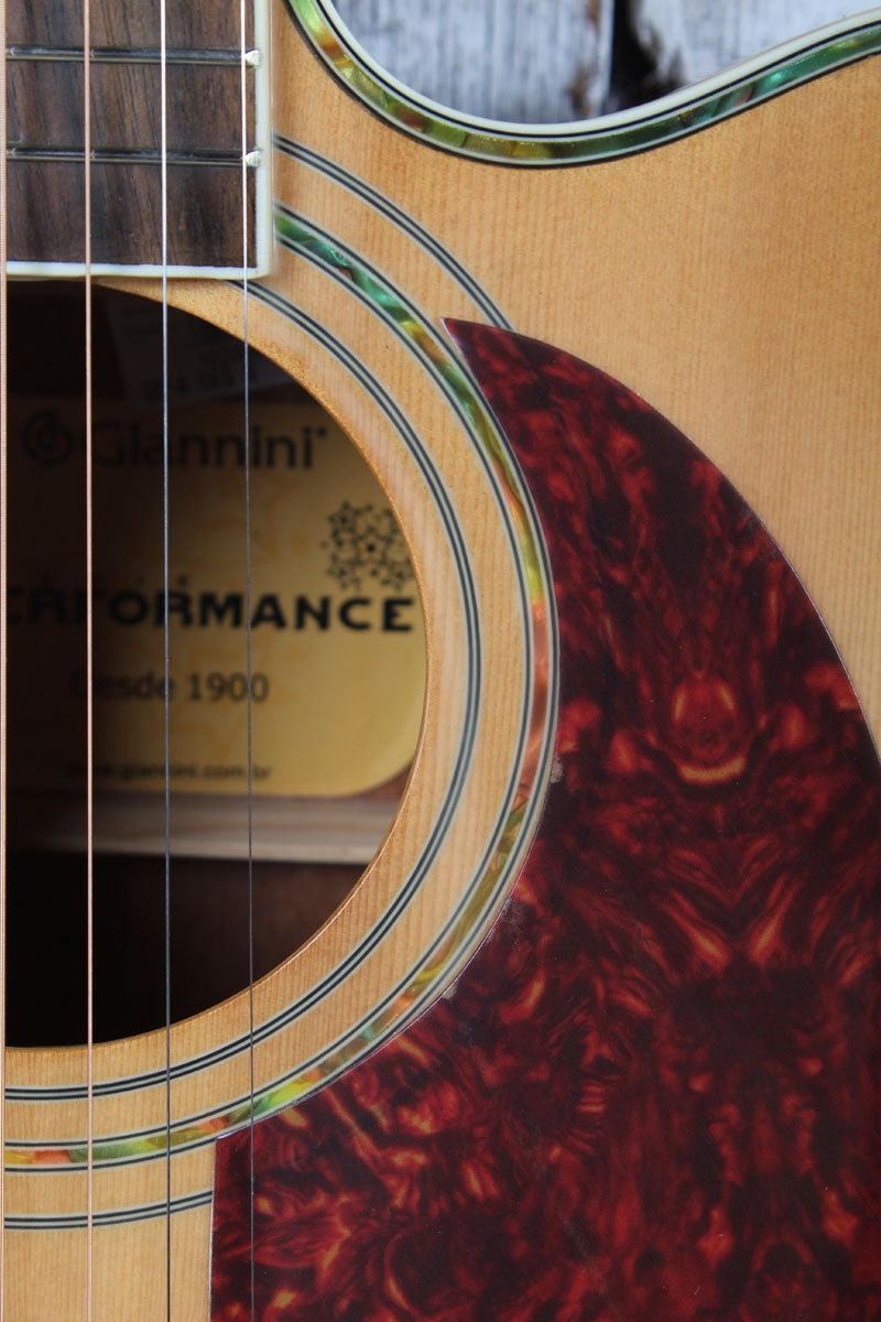 Giannini Performance Series GF-4 CEQ S Acoustic Electric Guitar with Hardshell Case