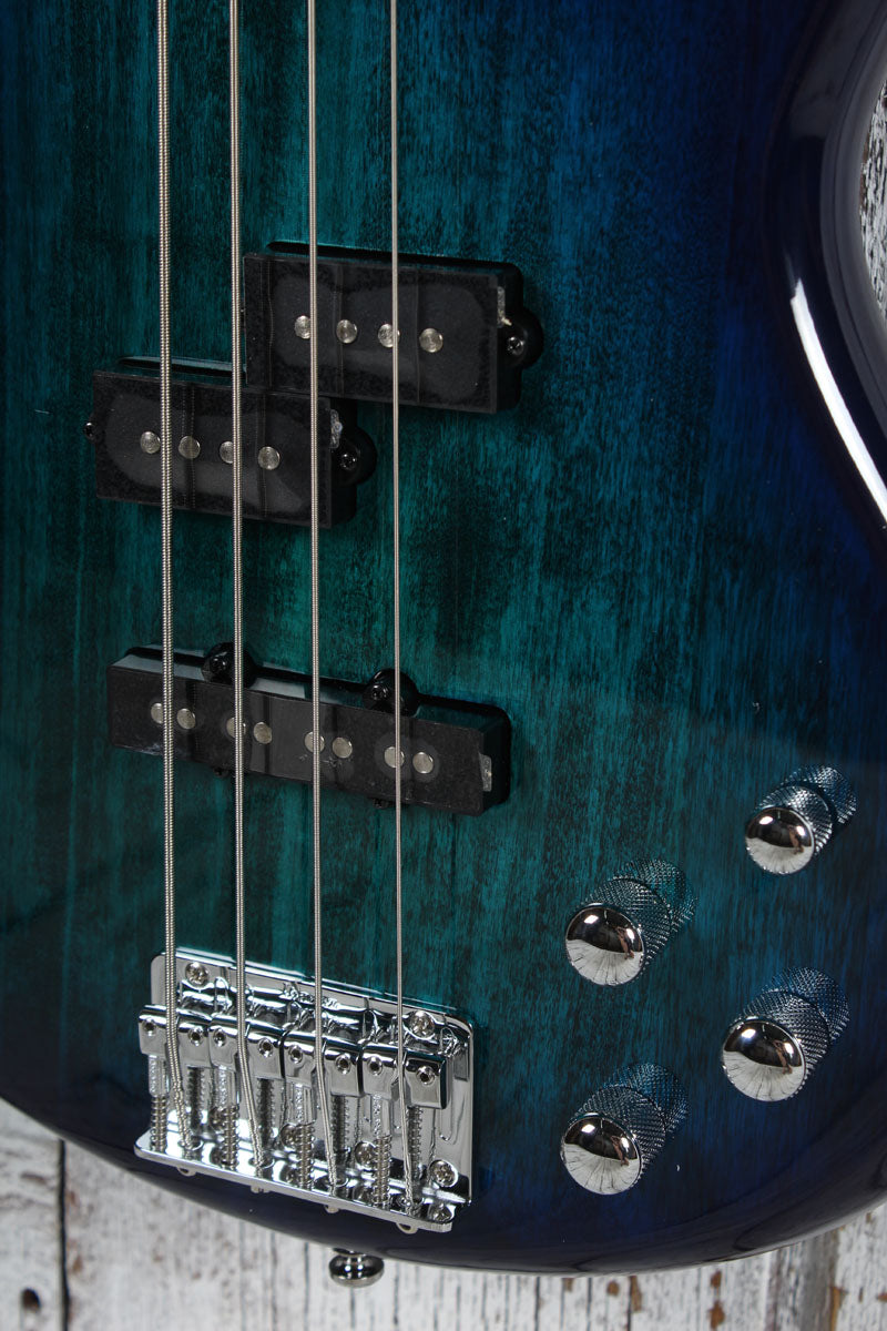 Ibanez Gio GSR200 Bass 4 String Electric Bass Guitar Blue Moon Burst