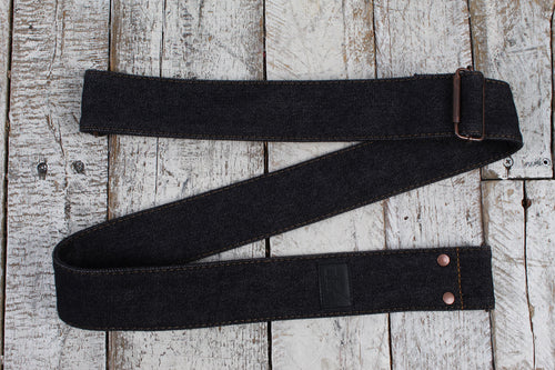 Fender x Wrangler Riveted Denim Guitar Strap Black