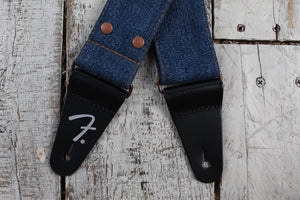 Fender x Wrangler Denim Guitar Strap Dark Indigo