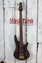 Ibanez SR305EDX 5 String Electric Bass Guitar Wine Red Frozen Matte Finish