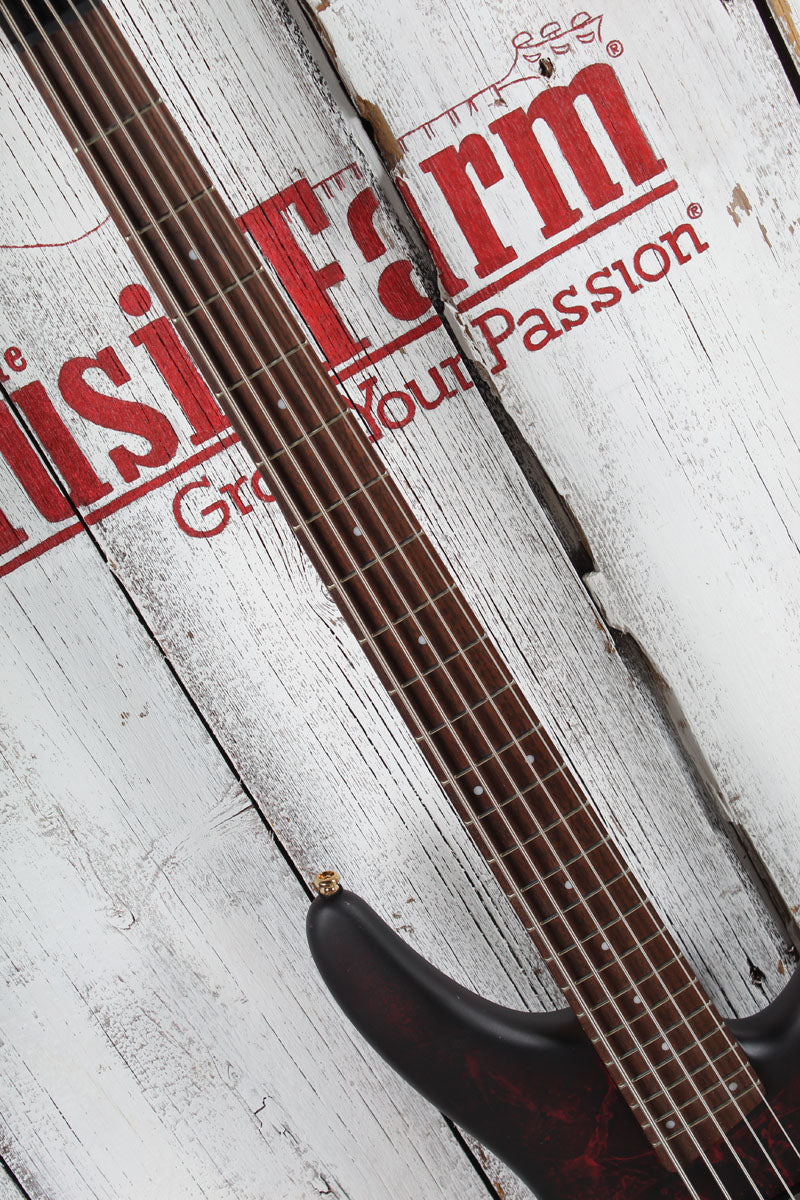 Ibanez SR305EDX 5 String Electric Bass Guitar Wine Red Frozen Matte Finish